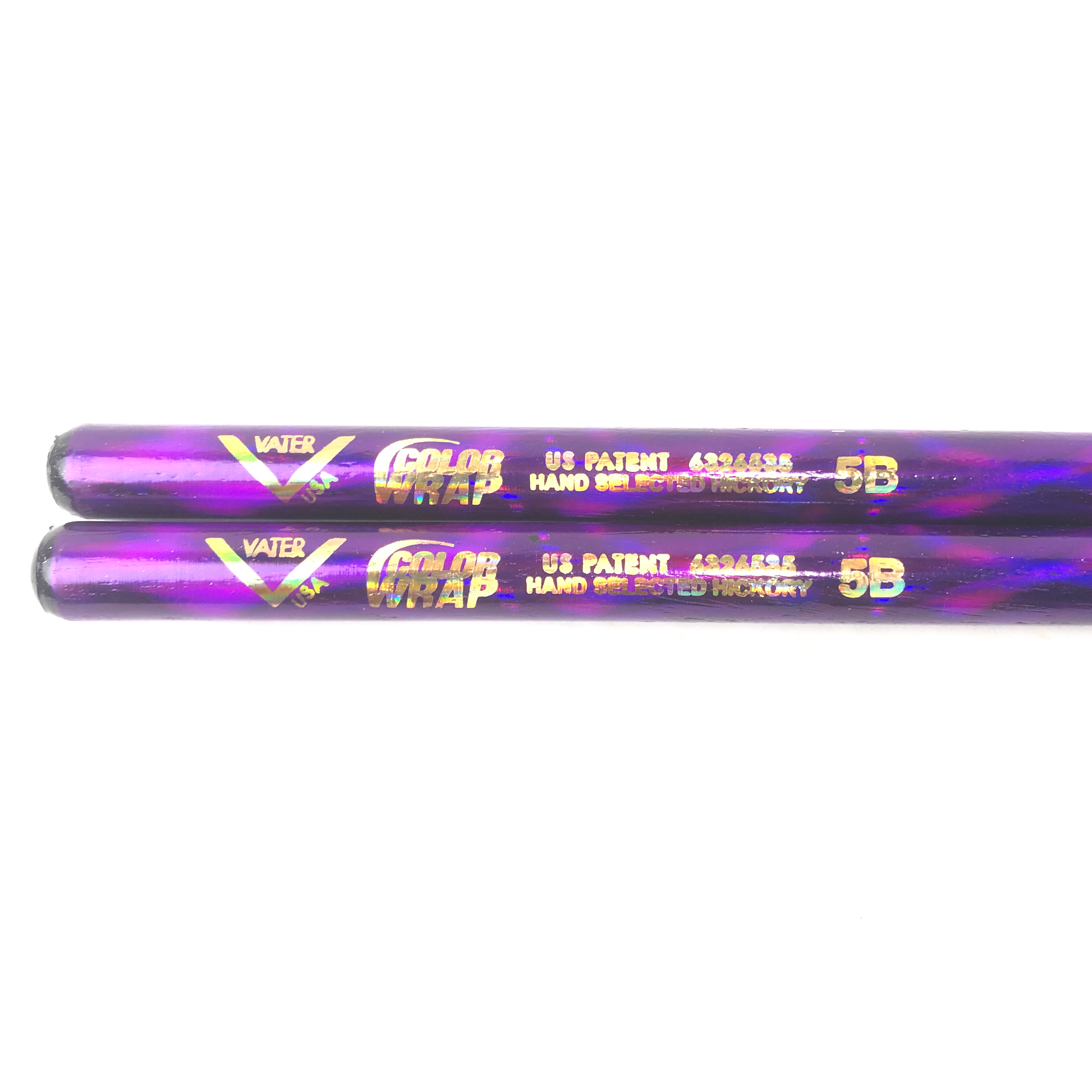 Vater VC5B-PL Sparkle Colors Wrap 5B Drumsticks (Purple)